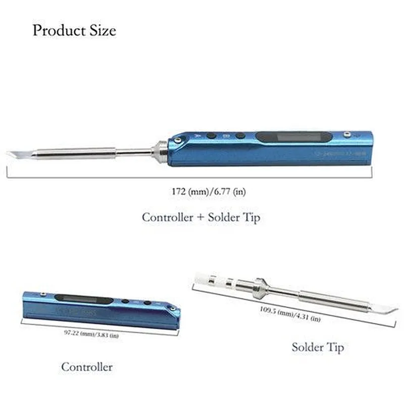SEQURE 65W Digital OLED Programmable Portable SQ-001 Mini Soldering Iron with TS-K Solder Tip