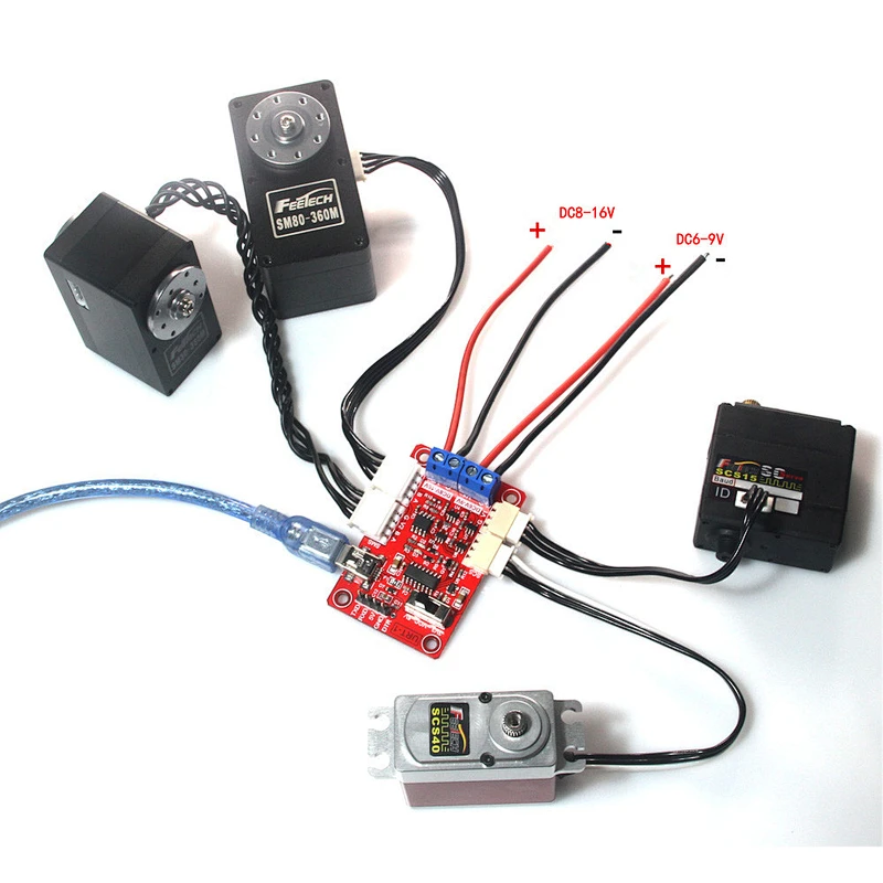 Multi Function Serial Port Signal Converter USB/URT-1 SMS RS485 Servo SCS TTL Compatible Feetech SCServo and SM servo