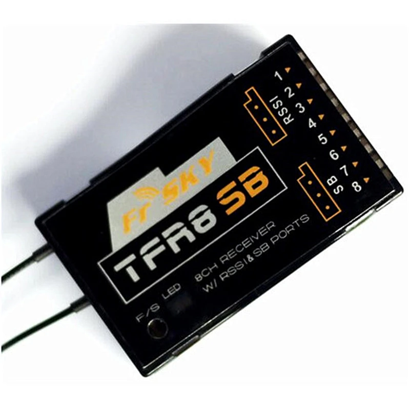 FrSky TFR8SB 8/16ch 2.4Ghz S.Bus Receiver With RSSI output compatible with Fu taba S.BUS servo & FASST 2.4GHz Air Systems