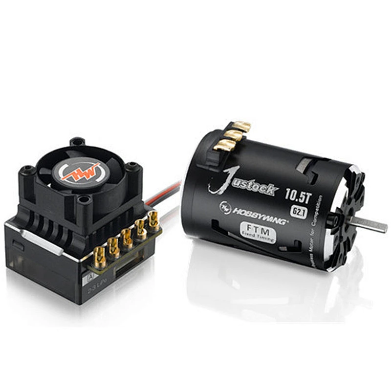 Hobbywing XeRun XR10 Justock 60A Sensored Brushless ESC & 3650 SD G2.1 4000KV Motor Combo (10.5T) for RC 1/10 1/12 RC cars
