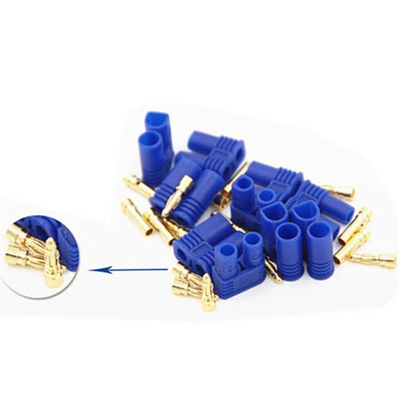 Amass EC2 2mm Male Female Bullet Connector Banana Head Plug For RC Lipo Battery