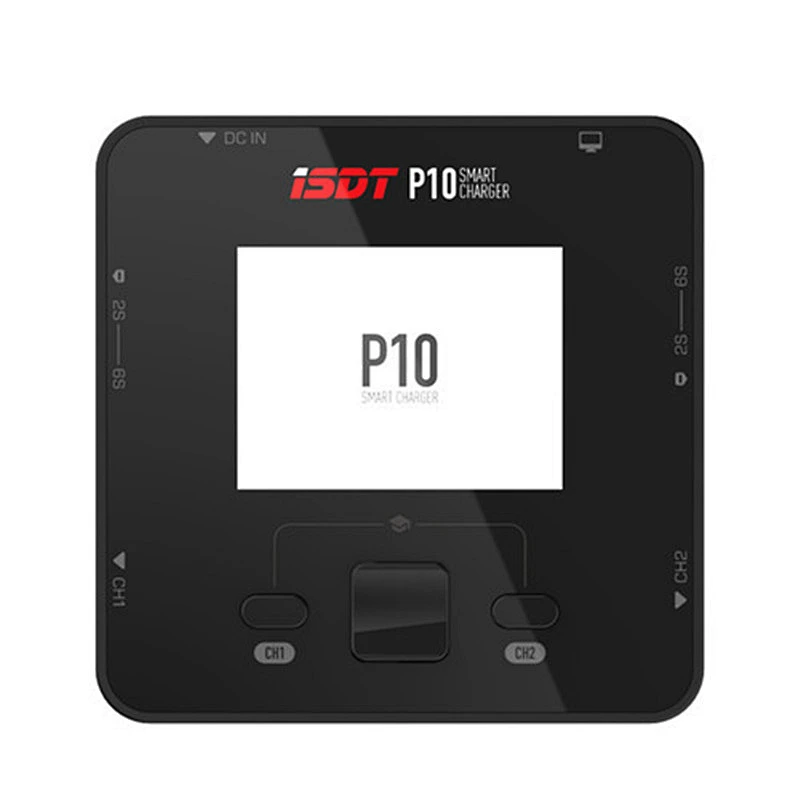 ISDT P10 250W X2 10A X2 400W/16A DC Dual Channel Smart Balance Charger for Lilon LiPo LiHV LiFe 1-6S Lipo Battery