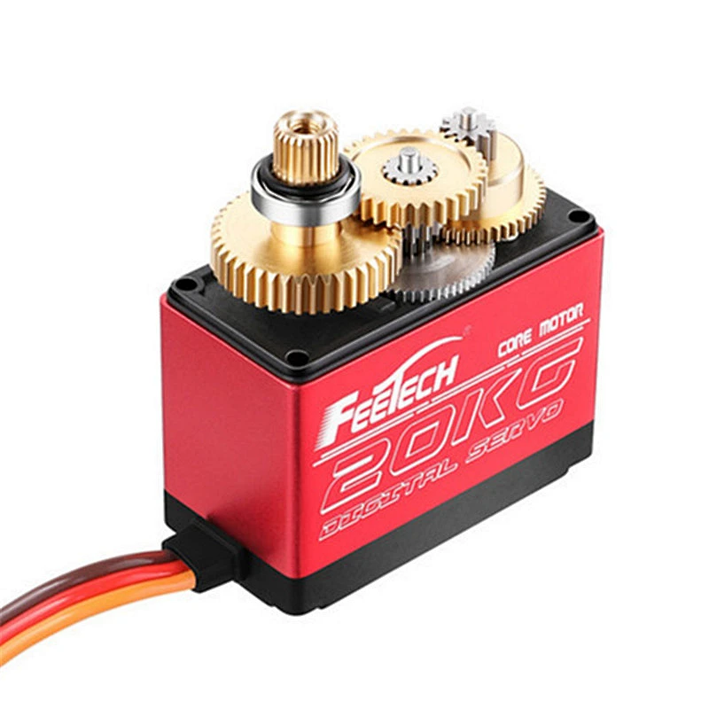 2020 Waterproof 20KG servo FT5320M 180 degree / 91RPM high speed metal gear digital servo baja servo for 1/8 1/10 Scale RC Cars
