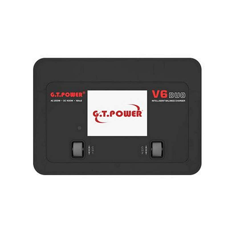 G.T Power V6 DUO AC 200W DC 400W 2X16A Battery Charger Discharger Support laptop and mobile phone USB charging