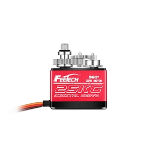 FEETECH 7.4V 25kg 360 degree Controllable Steel gear No limit degree servo RC Car TRAXXAS Crawler baja boat Robot