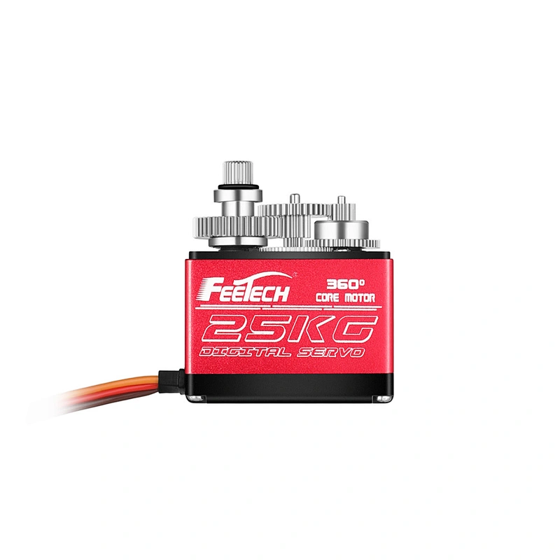 FEETECH 7.4V 25kg 360 degree Controllable Steel gear No limit degree servo RC Car TRAXXAS Crawler baja boat Robot