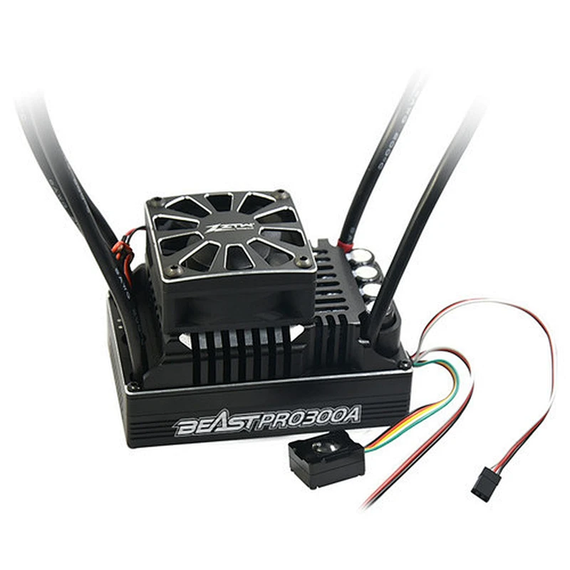 ZTW Beast Pro 300A Full Waterproof ESC 6-12S Lipo Built-in 8A BEC W/ Double Fan cooling system for 1/5 Buggy Truck Rc Car