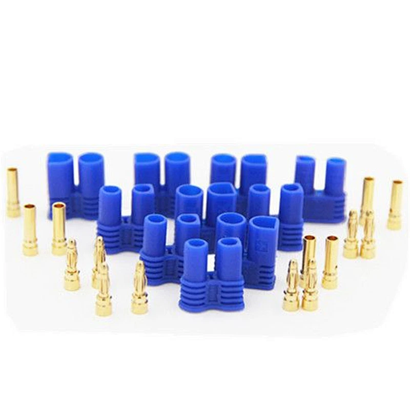 Amass EC2 2mm Male Female Bullet Connector Banana Head Plug For RC Lipo Battery