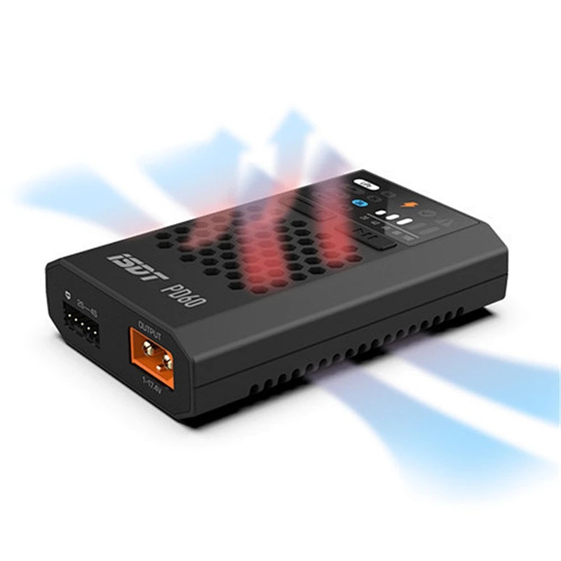 ISDT & URUAV PD60 60W 1A/2A/3A/6A Type-C Input Battery Balance Charger Quick Charging for 1-4S Lipo Battery