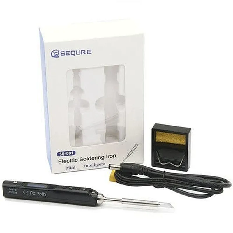 SEQURE 65W Digital OLED Programmable Portable SQ-001 Mini Soldering Iron with TS-K Solder Tip