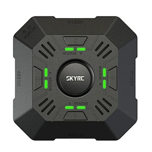 SKYRC E4Q 4x50W 4x5A DC 2-4S LED Multi-function Smart Battery Balance Charger with XT60 Input for 2S/3S/4S LiPo battery charge