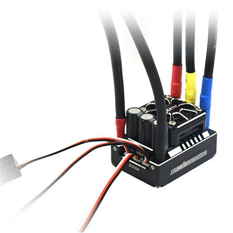 Full Aluminum Case ZTW Beast Pro 220A 3-6S Lipo Waterproof Brushless ESC Built-in 6V/7.4V 8A adjustable BEC for 1/8 rc car