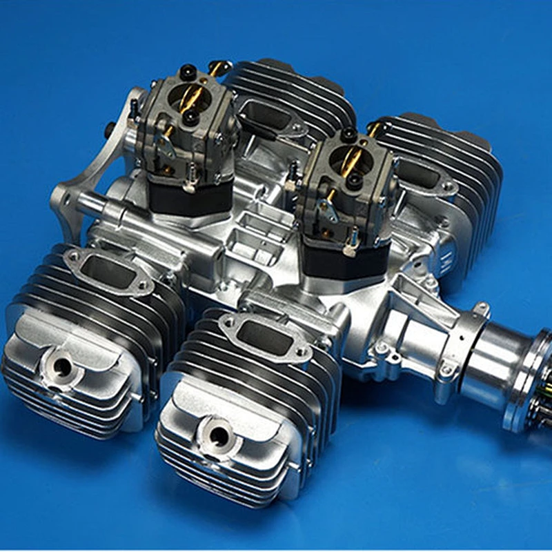 DLE 220CC DLE222 Gasoline Engine W/Electronic lgniton &Muffler lighter 4.8V-8.4V For RC Airplane Parts