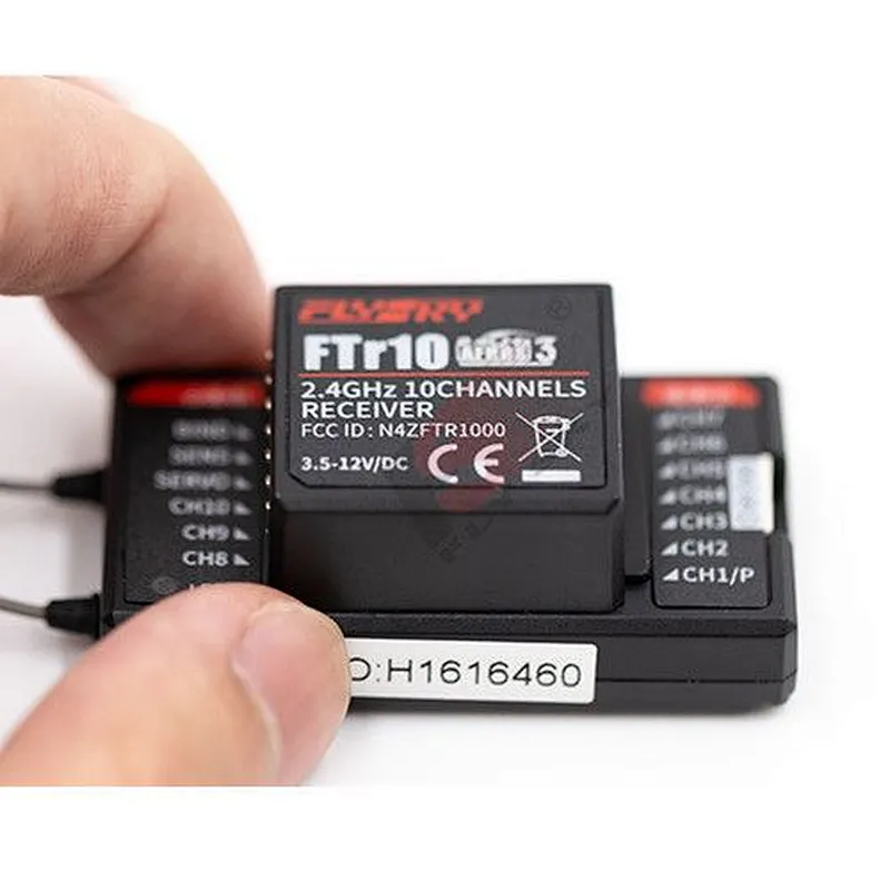 FlySky FTr10 2.4G 10CH AFHDS 3 RC Receiver Support i-BUS/S-BUS/PPM  RC car RC boat receiver travel machine spare parts