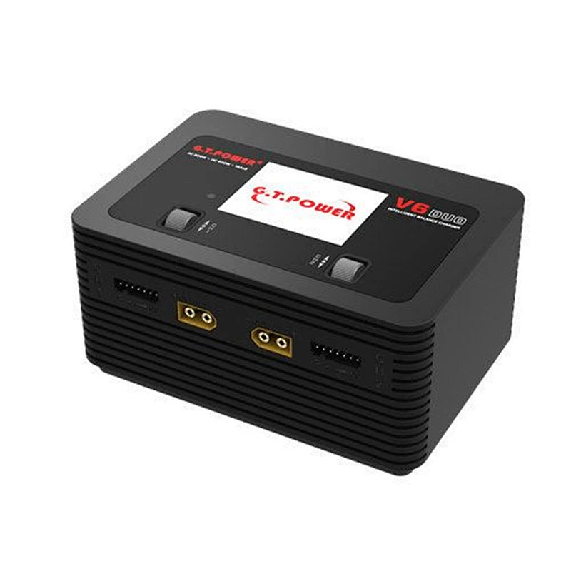 G.T Power V6 DUO AC 200W DC 400W 2X16A Battery Charger Discharger Support laptop and mobile phone USB charging