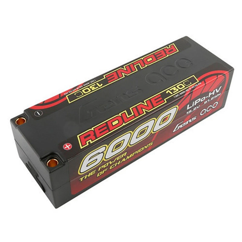 Gens ace Redline Series 6000mAh 15.2V 130C 4S1P Hard Case HV Ultra LCG LiPo Battery