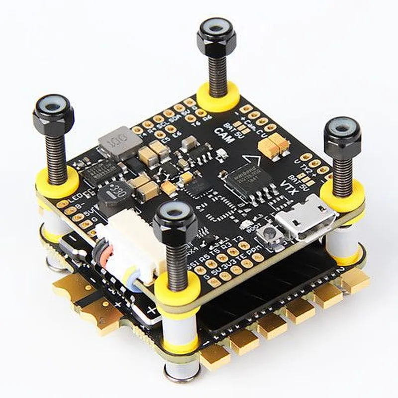 T-MOTOR Tmotor F4 Flight Controller & F55A PRO II 6S 4 In 1 ESC Stack FPV Racing Drone