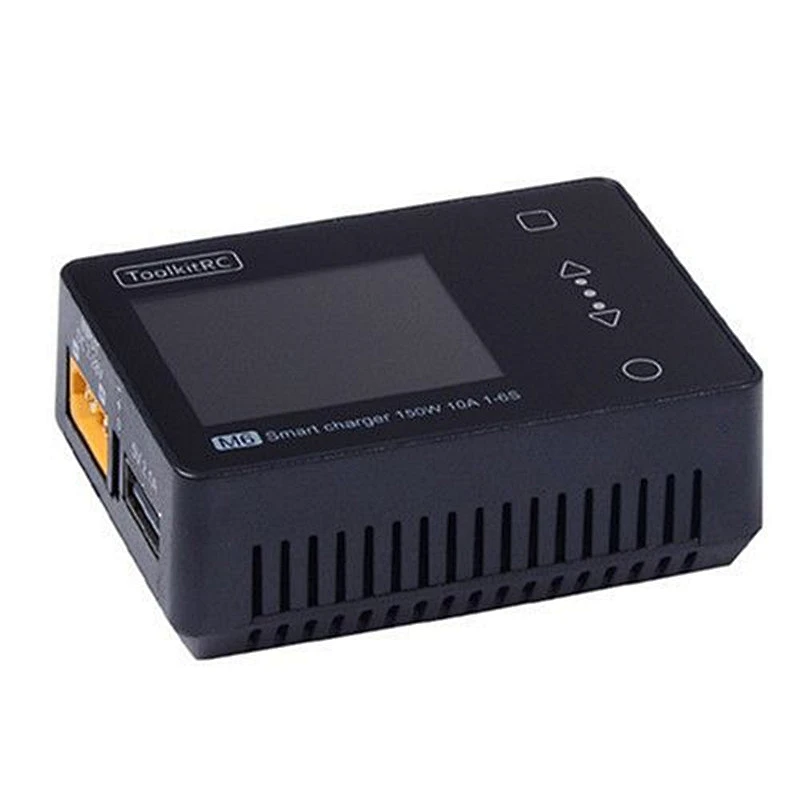 ToolkitRC M6 DC 150W 10A LCD 2-6S Lipo Battery Smart Balance Charger With Voltage Servo Checker Receiver Signal Tester Function
