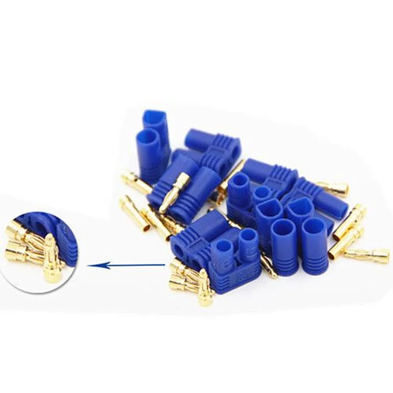 Amass EC2 Female Bullet Connector Banana Head Plug For RC Lipo Battery