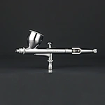 0.3mm New design nozzle system high performance gravity feed dual action airbrush with 9cc cup