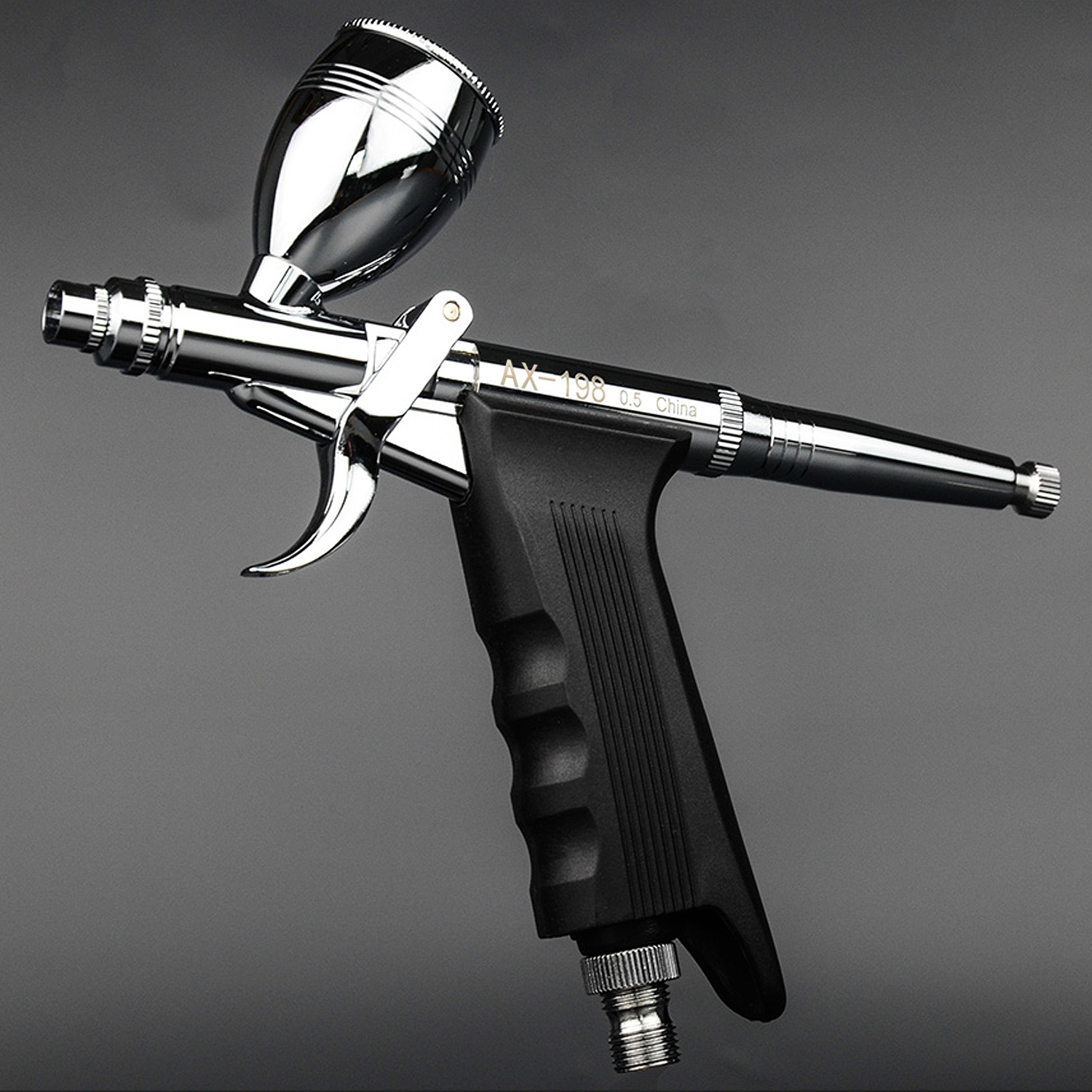 0.5mm New Dual Action Pistol Trigger Control High Performance airbrush Gravity Feed Air Paint 5cc and 13cc Cup Spray Gun