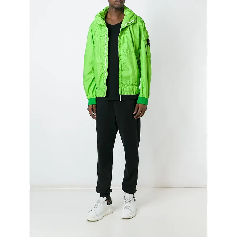 Green high quality woven fabric jacket
