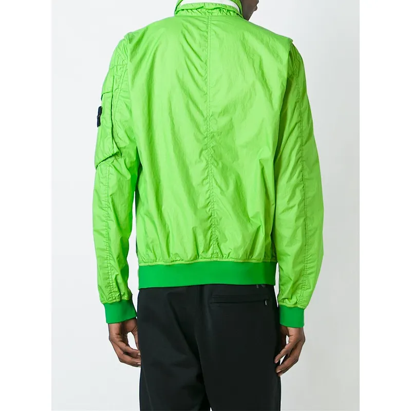 Green high quality woven fabric jacket
