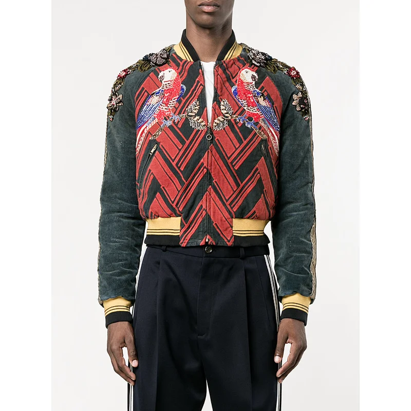 Heavy embroidered/applique jacket