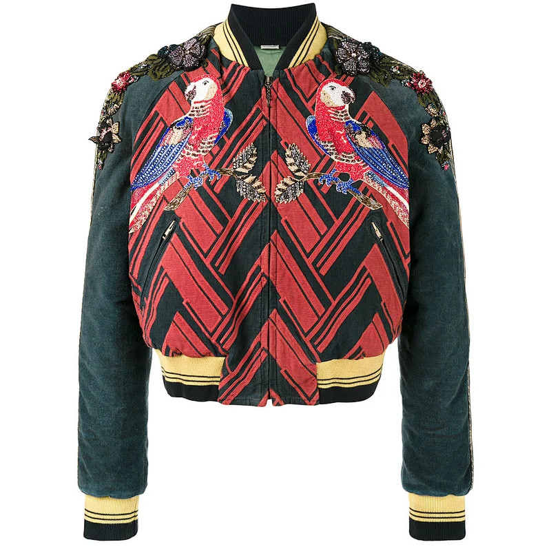 Heavy embroidered/applique jacket