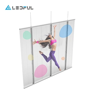 P7.8 Electronic SMD Slim parking led display Transparent Video Wall vertical led display