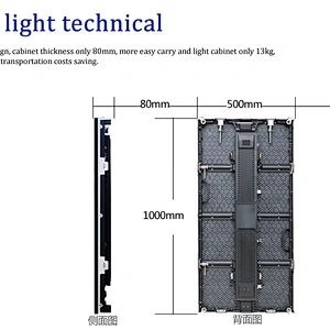 cable free connection  big giant large  video TV LED wall display
