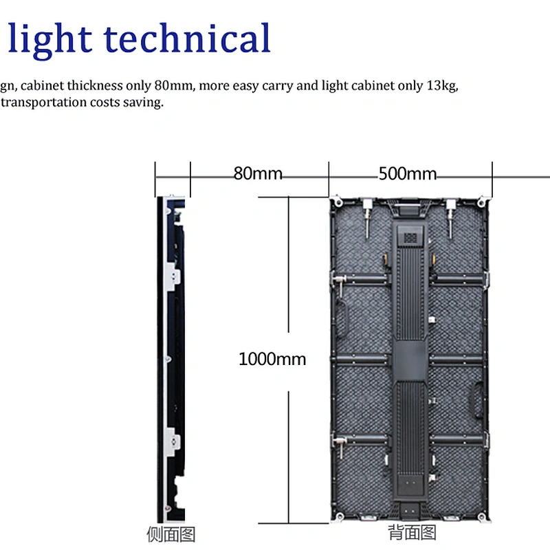 cable free connection  big giant large  video TV LED wall display