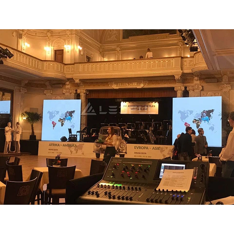 front service p6 customized black SMD easy installation indoor LED screen