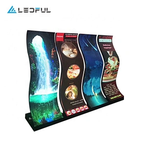 Flexible and magnetic module light and thin plug and play Flex-wave SPoster for advertising