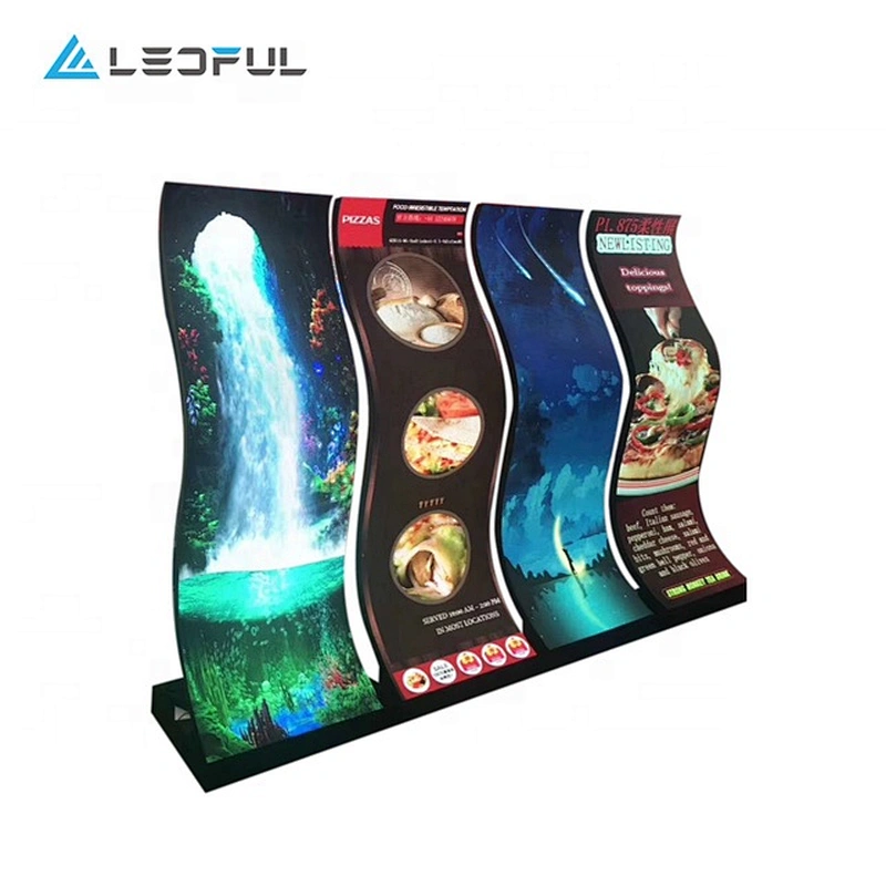 Flexible and magnetic module light and thin plug and play Flex-wave SPoster for advertising