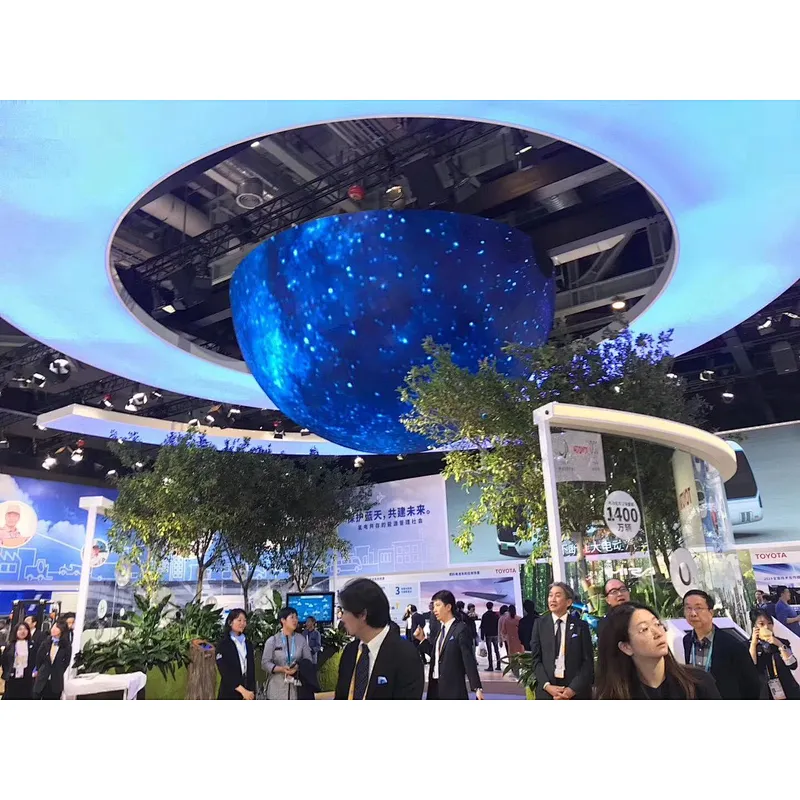 P1.5~P4 Indoor Flex LED display ball/round/globe shape