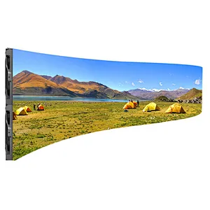 High grey scale mini slim indoor P2 flexible led display panels