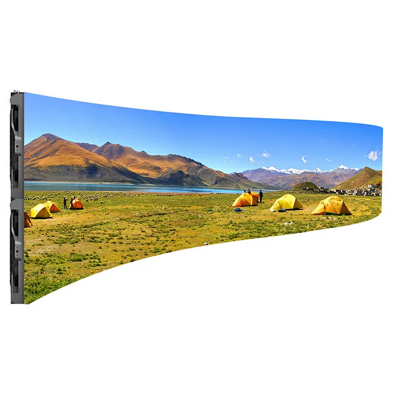 High grey scale mini slim indoor P2 flexible led display panels