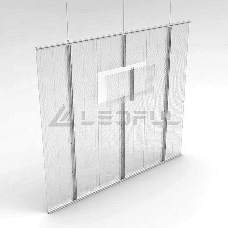 customized P10.4 durable and stable  LED transparent glass wall display