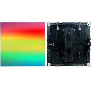 P4.8mm die aluminum cabinet curved rental LED video wall