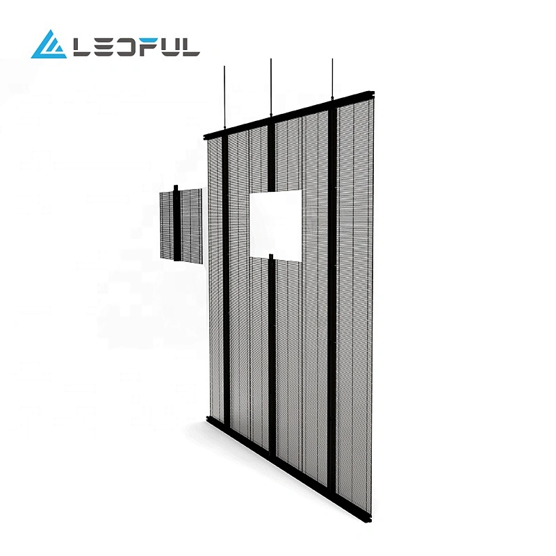 Large High Transparency Outdoor P2.8 P3.9 P7.8 mm Transparent LED Video Wall  panel display