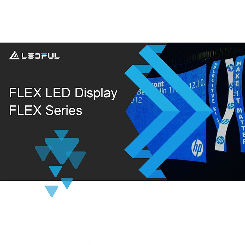 Thin and light P4 indoor flexible led video display