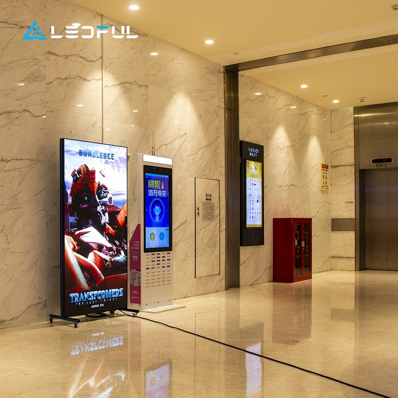 High Brightness Street 80 Inch Indoor and Outdoor LED Poster Screen