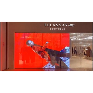 outdoor Indoor glass transparent LED film display transparent panels led strip display screen