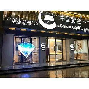 High refresh P3.9 indoor glass transparent LED display screen