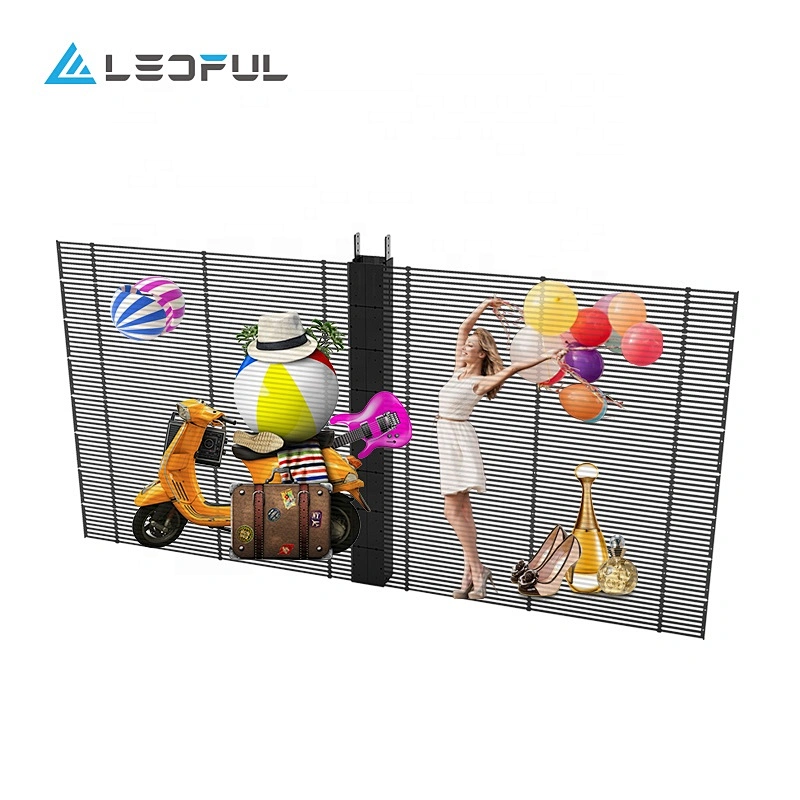 high quality transparent poster advertising LED display P2.95