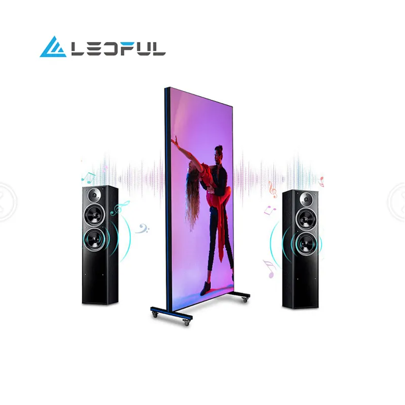 LEDFUL light and thin  LED media led movie poster portable mobile led billboard