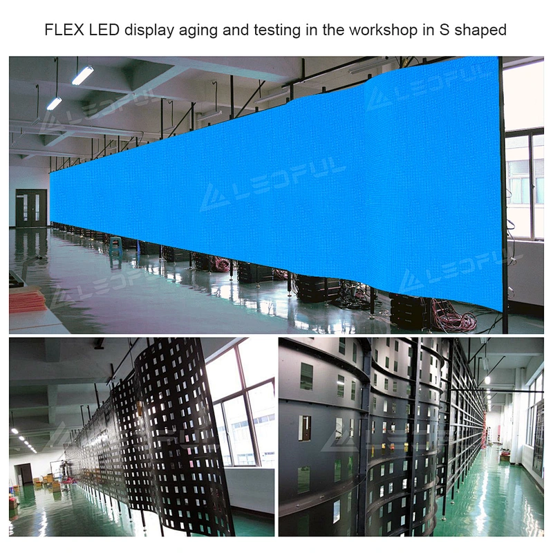 200*150mm flexible fullcolor sound led display video wall