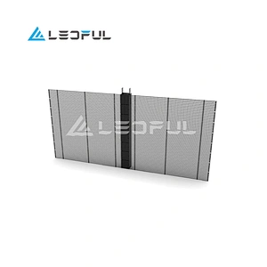 P10.4 Transparent Glass LED Display for retail shop playing video and anime