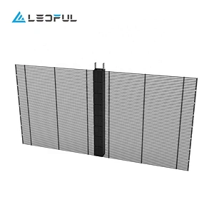 small transparent glass wall of building led display led panel wifi led display